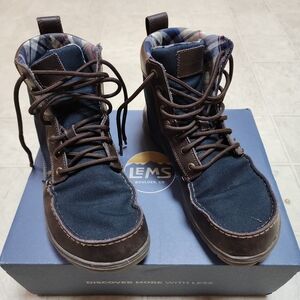 Lems Boulder Boot (Navy Stout)